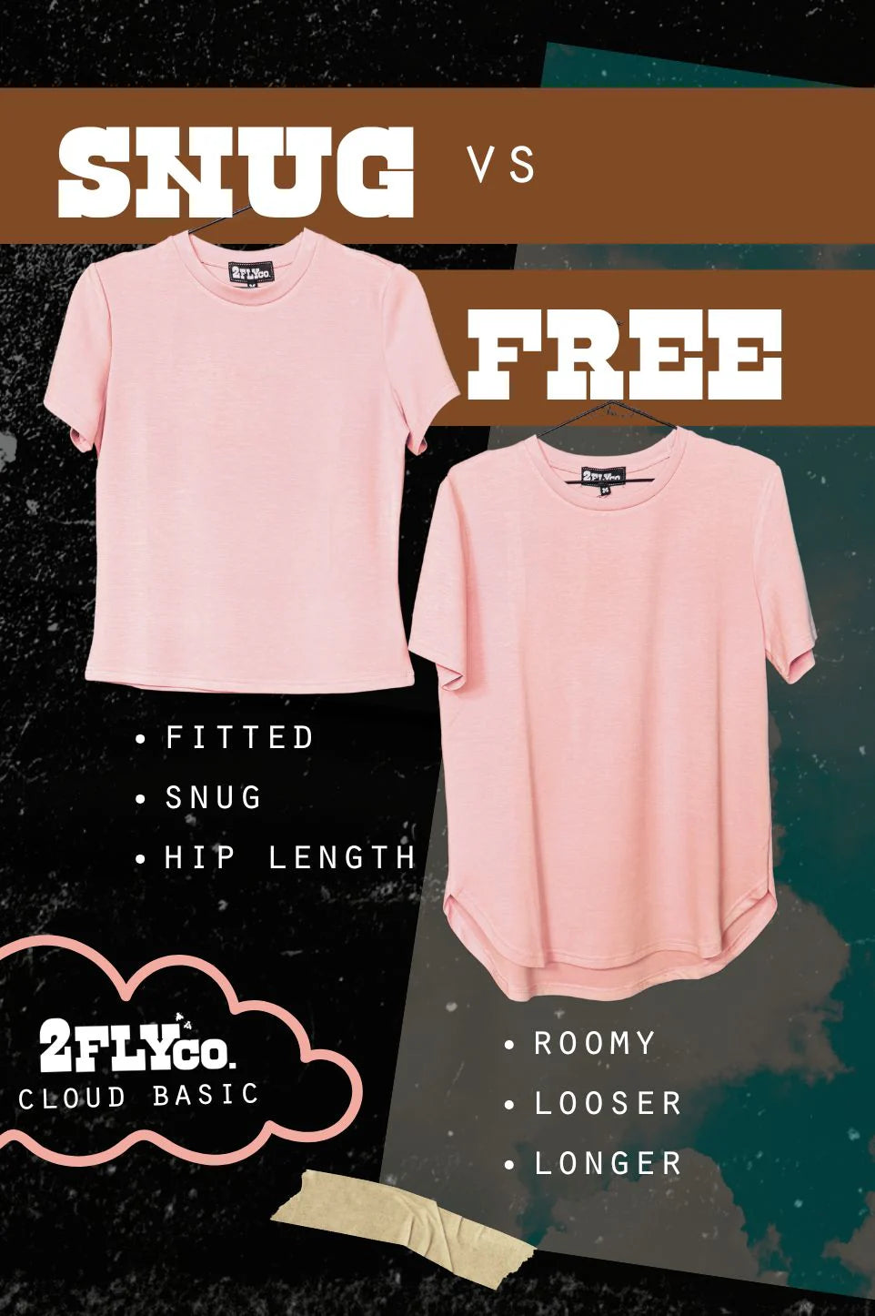 CLOUD BASIC FREE TEE BLUSH
