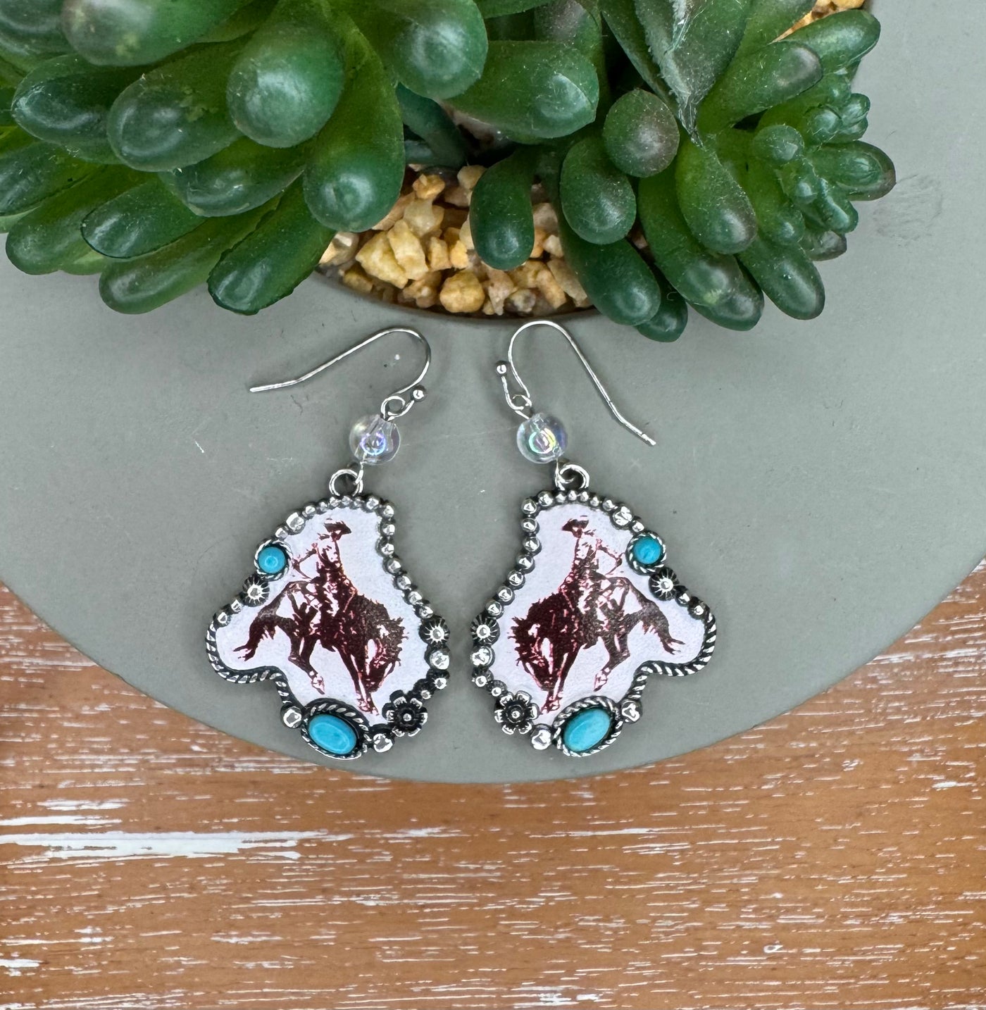 BUCKIN' BRONC EARRINGS