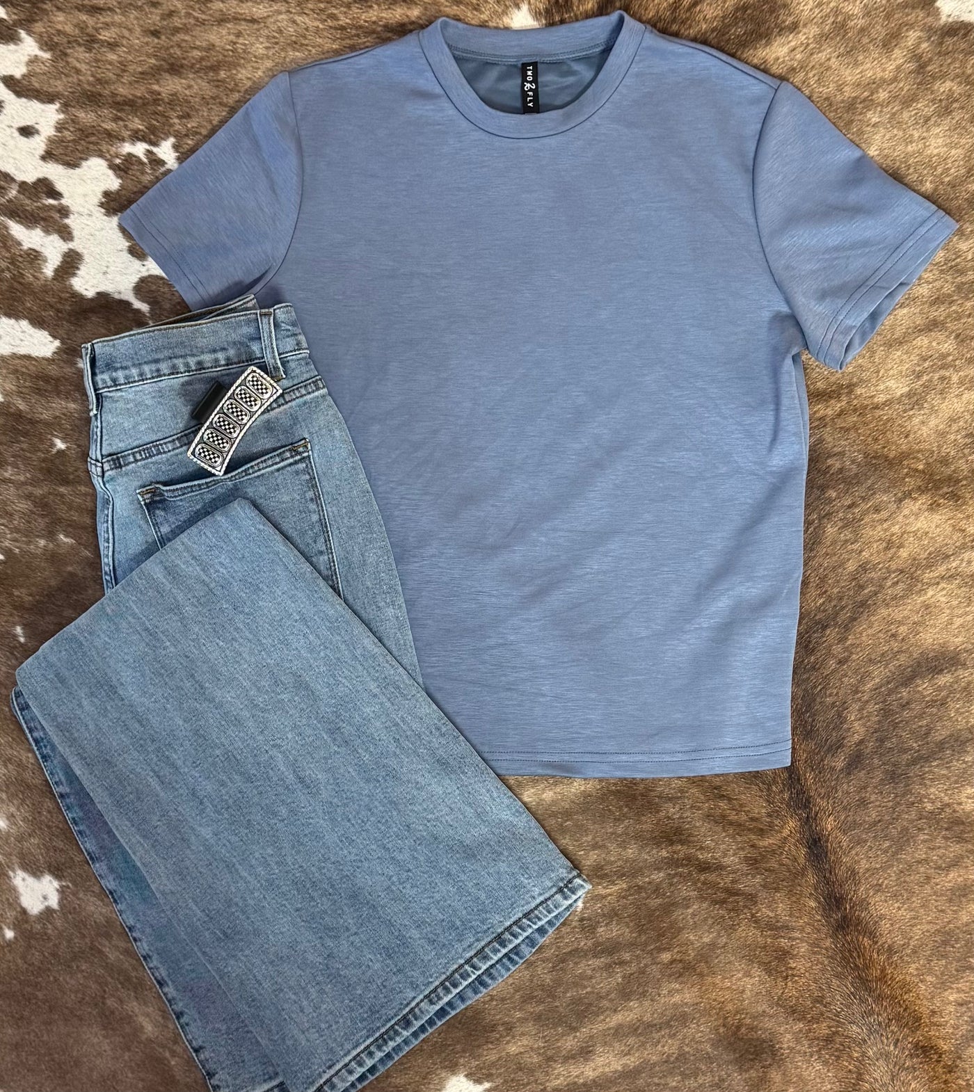 CLOUD BASIC SNUG TEE DENIM