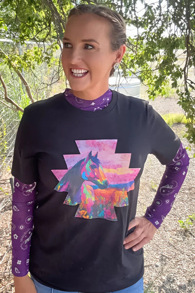 BANDANA BABE PURPLE MESH