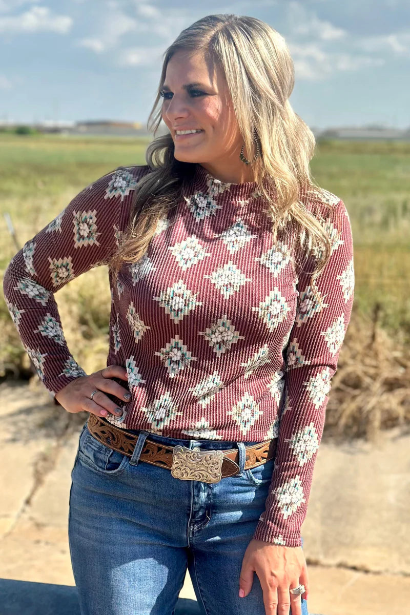 HIGH PLAINS AZTEC TOP