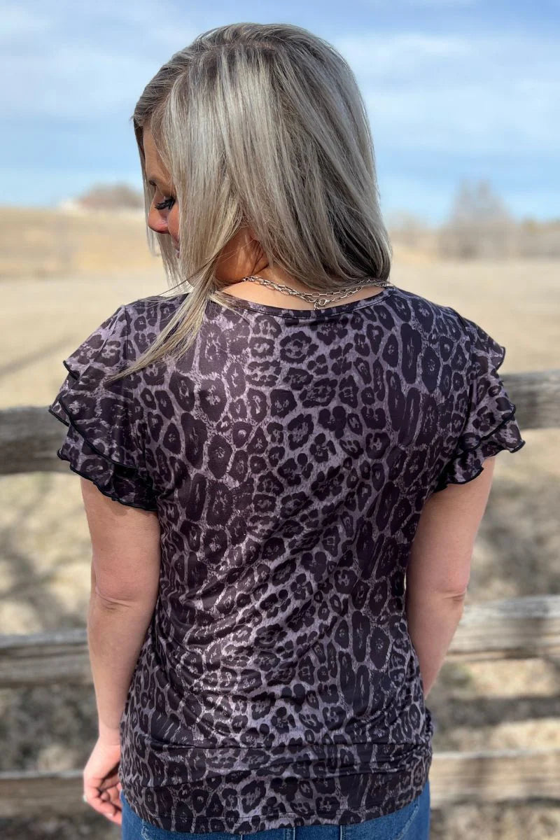 NIGHT LEOPARD TOP