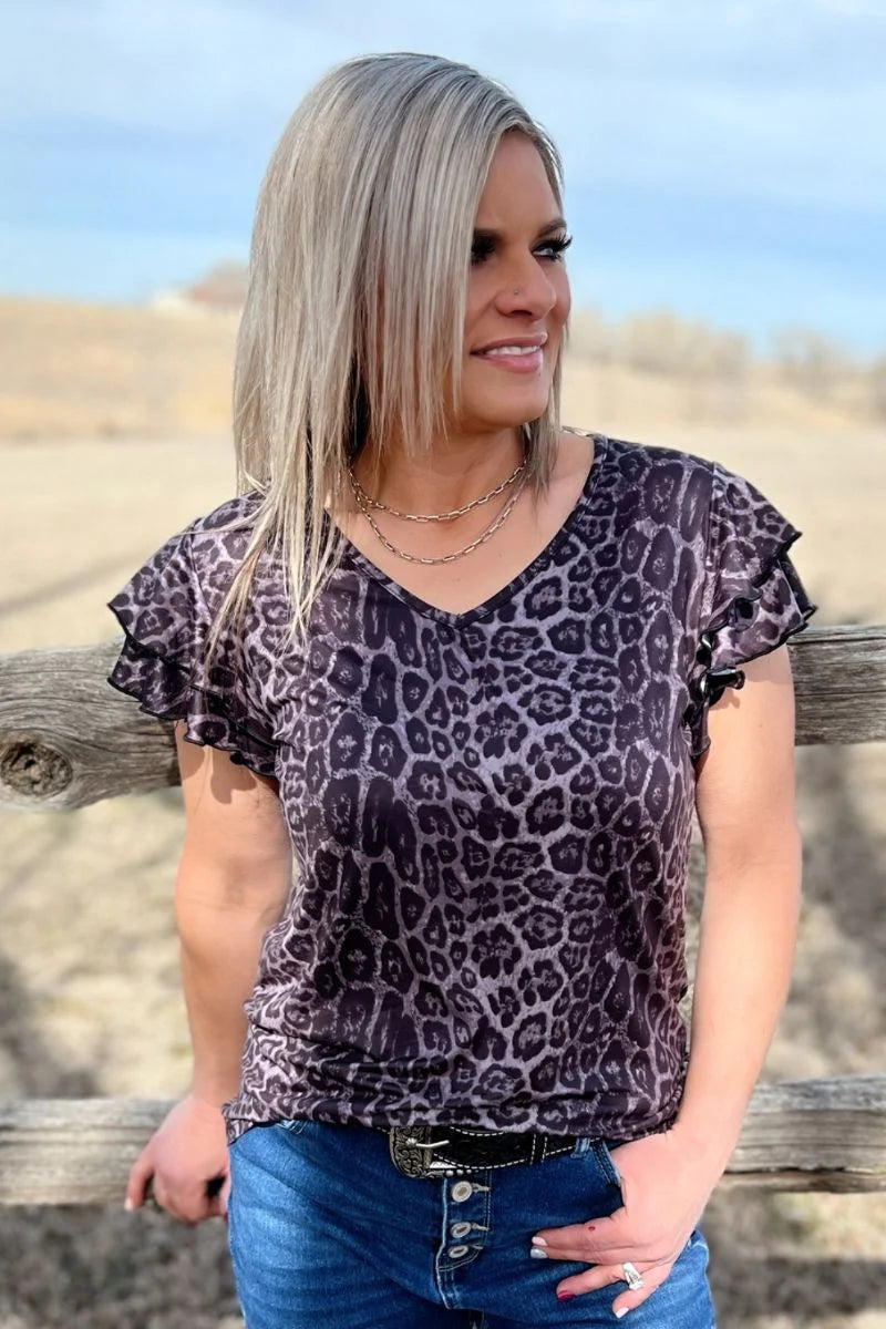 NIGHT LEOPARD TOP