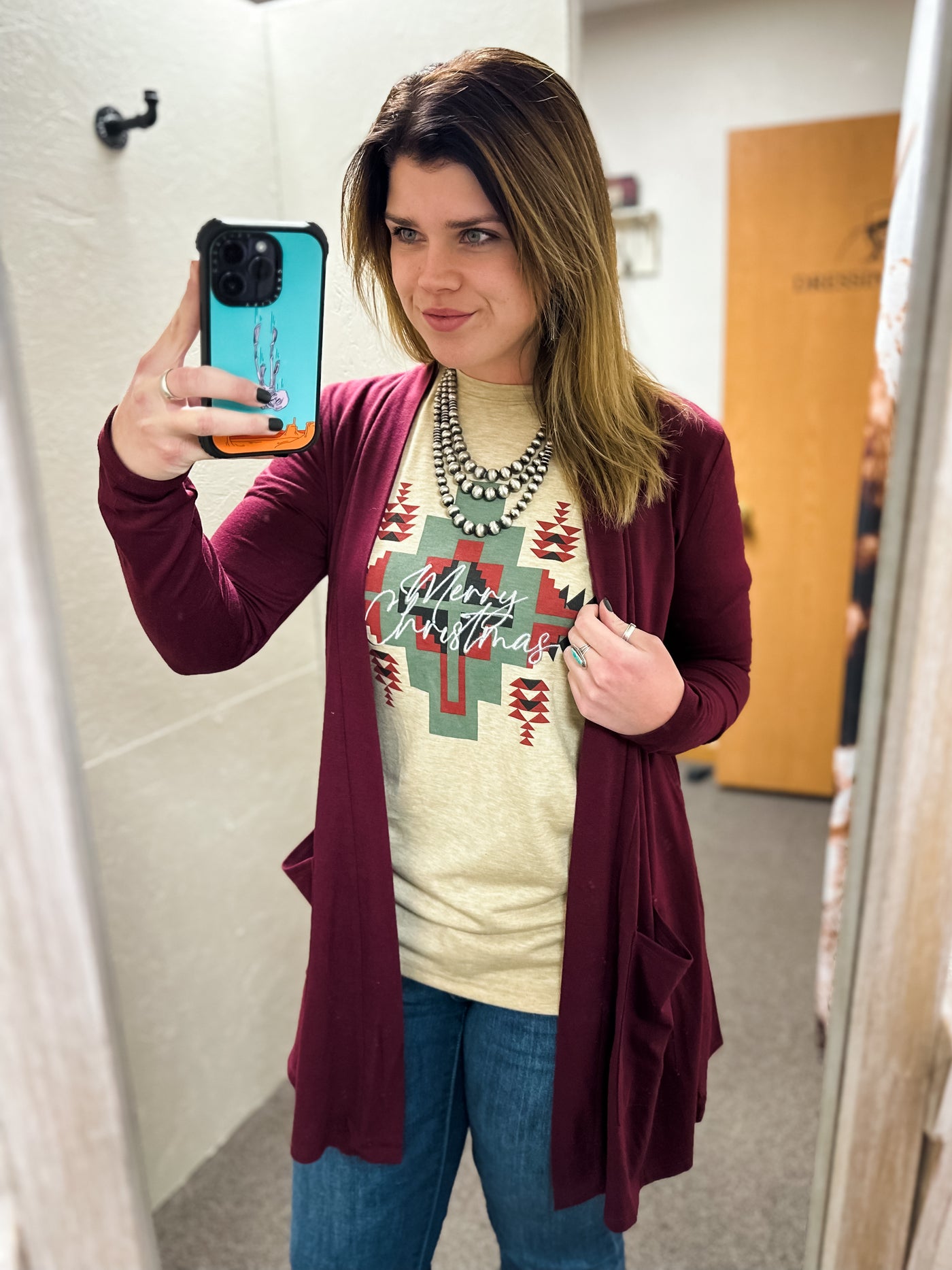 Haven Cardigan - Burgundy